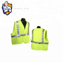 Yellow Traffic Mens Sport Safety Fluorescent Vest For Fabric With Pockets